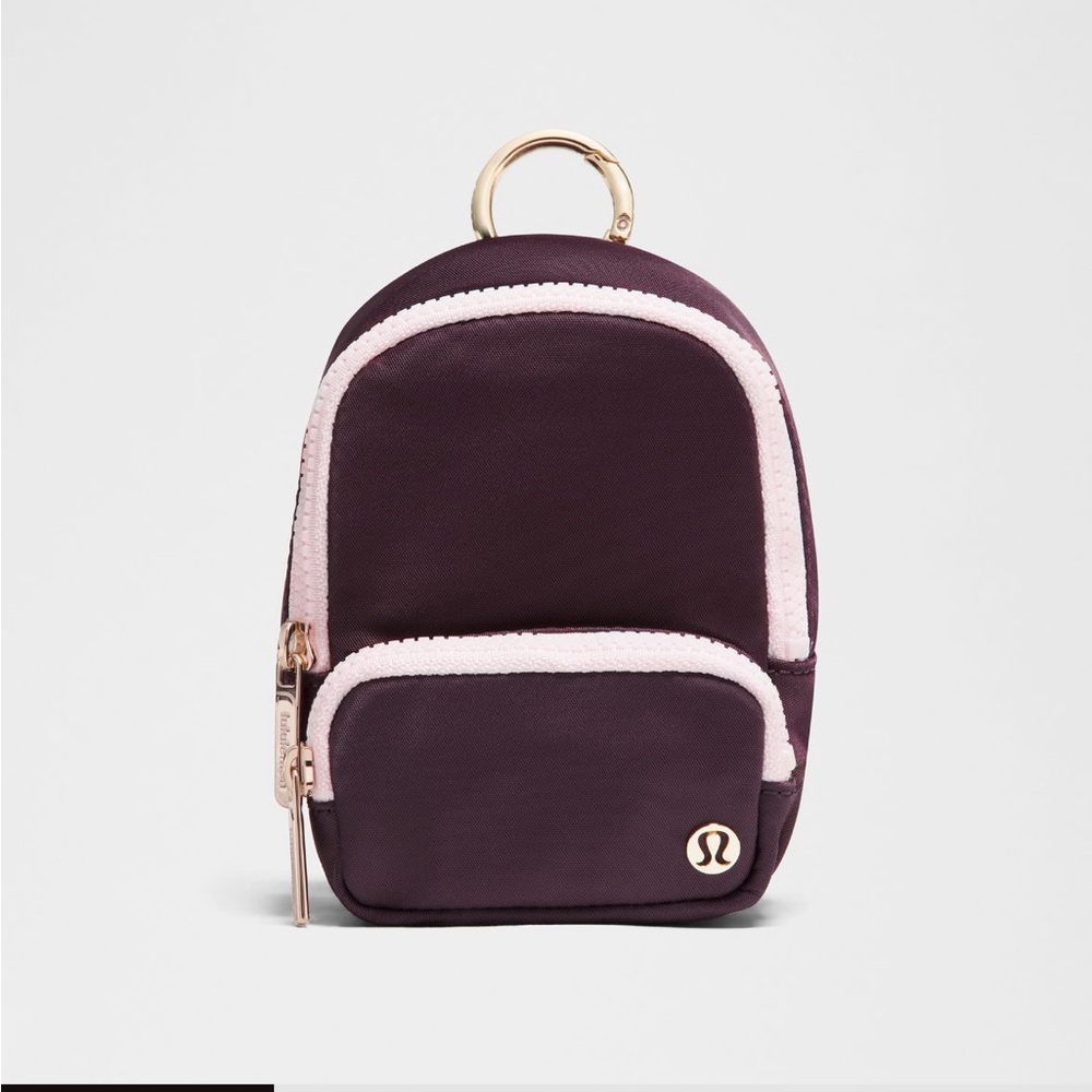 lululemon athletica Everywhere Nano Backpack  - Plum with Light Pink Trim NWT